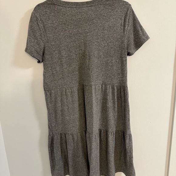 Gap | Heather Grey Tiered Mini Dress | Size Small - Picture 2 of 3